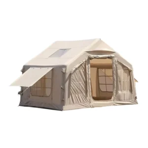 Large Portable Glamping PVC Composite Cloth Waterproof Air Tent for Family Travel Outdoor Camping Inflatable Cabin Tents