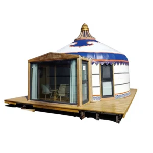 Large-Scale Yurt Tent Outdoor Farm Stays Catering Windproof Waterproof Heat Retaining Disassembly Clay Pot