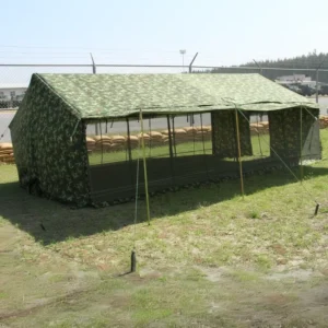 Large Single Layer Steel Frame Canvas Waterproof 3000mm+ Windproof Three-Season Outdoor Dining Restaurant Tent 8×4.5 2 Doors