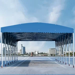Large Sliding Canopy Construction Site Activity Retractable Canopy Large Booth Sliding Canopy Outdoor Mobile Sunshade