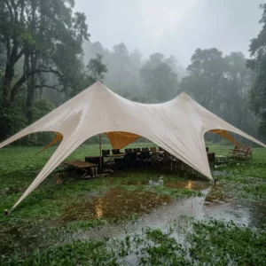 Large Space 10m 15m 40-60 Persons Waterproof UV Resistant Outdoor Camping Party Event Peaks Sun Shade Canopy Tent