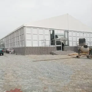 Large Space Outdoor Tent Windproof Industrial Storage Tent Heavy Duty Aluminum Sandwich Panel Warehouse Tent