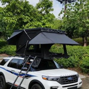 Large Space Z-Shape Four-Season Aluminum Hard Shell Double-Layer Expansion Rooftop Tent with Panoramic View