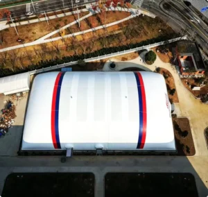 Large Span Inflatable Air Dome Membrane Structure Sports Stadium Warehouse Building