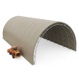Large Span No Foundation Wind Rated 900g PVC Steel Industrial Dome Shelter for Warehouse School Mineral Stockpile Storage