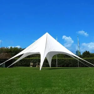 Large Star-Shaped Polyester Fabric Wedding Party Tent Fire-Resistant Waterproof for Outdoor Events