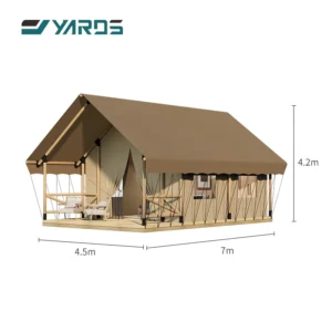 Large Tent Solid Wood Waterproof Outside Tent Safari Tent