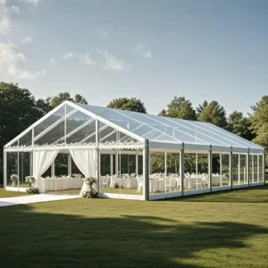 Large Transparent PVC Marquee Tent Wedding Party Commercial Event Canopy Outdoor Patio Garden Gathering Reception Tent