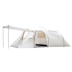 Large Tunnel Tent Camping Tent Rainproof Multi Person Sunscreen 2 Bedrooms Family Version Camping Tent Portable Canopy Equipment