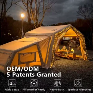 Large Two Rooms Inflatable Tent Factory Windproof Commercial Family Outdoor Camping Air Tent Inflatable Marquee