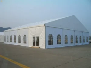 Large White 20M Meta Tent Aluminum Frame Party Marquee Tent For 1000 Seater Luxury Wedding Ceremony In Uganda