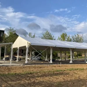 Large White Outdoor Party Tent for Private Yards, Household Storage, Trade Shows, and Weddings
