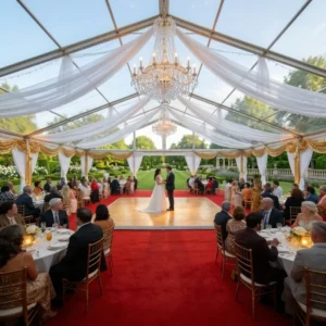 Large White Waterproof Garden Party and Banquet Marquee Tent