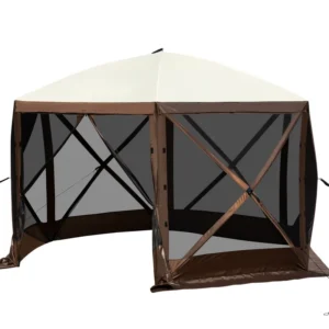 Large Yurt Style Camping Canopy Multi Person Oxford Tent for Car Camping & Tailgating