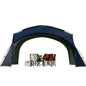 Large outdoor dome tent with four-side ventilation, 210D Oxford fabric, 3000 waterproof rating, and sun shade for picnics and beaches