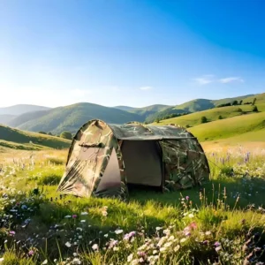 Light Luxury Folding Tents Glamping Carpa 3 5 Person Family Outdoor Clamping Camping Tent One Bedroom&one Living Room