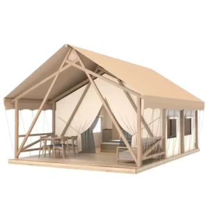 Light Luxury Outdoor Glamping Hotel Tents A Frame Wooden Style Nomadic Homestay Tents for Resorts Scenic Spots & Campsites