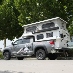 Light Weight Pickup Truck Mounted Slide In RV Camper for Outdoor Adventures Camping
