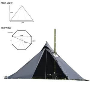Lightweight 1 2 Person Outdoor Camping Tent Winter Backpacking Book Tent Waterproof Cabin Tent for Hiking Hunting