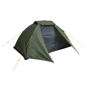 Lightweight 2 Person Aluminum Dome Tent Waterproof and Durable for Summer Camping Made from Polyester Fabric