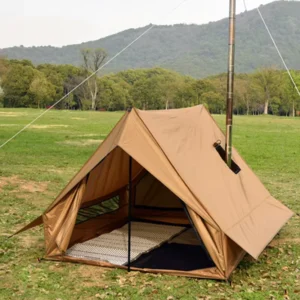 Lightweight 2P BC Cabin Tent with Chimney Vent Rainproof for Beach & Wild Camping