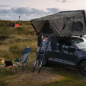 Lightweight ABS Hard Shell Side-Opening Rooftop Tent for 4×4 Vehicles, 4 Person