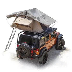 Lightweight Aluminum Frame 4-Season Soft Shell Double-Layer Automatic Rooftop Tent for SUVs and Trucks, 600D