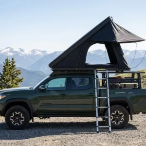 Lightweight Aluminum Hard Shell Roof Top Tent 2 Person Outdoor Camping 4×4 Offroad Waterproof Four Season