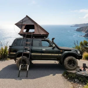 Lightweight Aluminum Hard-Shell Rooftop Tent for 2 Persons, Quick Setup, Waterproof, Four-Season