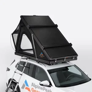 Lightweight Aluminum Hardshell Rooftop Tent Camper for Car, Four-Season, Automatic Opening