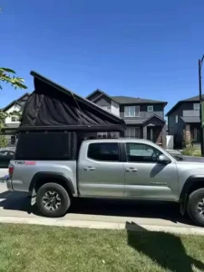 Lightweight Aluminum Pop-Top Roof Canopy Tent Modern Hard Shell Truck Camper Topper for Different Truck Sizes