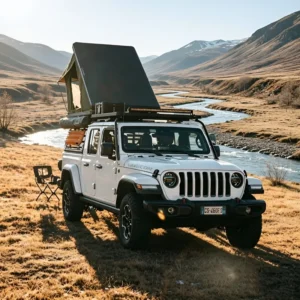 Lightweight Automatic Rooftop Tent for Outdoor Camping Off-road RV Campsites