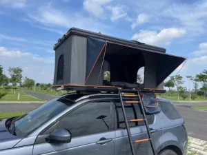 Lightweight Car Roof Tent with 50+ UV Protection 2.3m Telescopic Ladder for Safe and Comfortable Camping Trips
