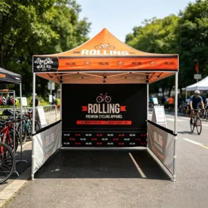 Lightweight Compact Folding Shelter 10x10ft UV Protective Canopy for Weekend Markets and Festivals