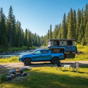 Lightweight Compact Pickup Truck Tent Quick Installation Durable Outdoor Vehicle Mounted Roof Tent