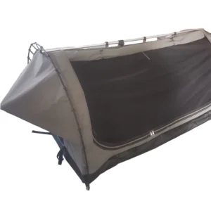 Lightweight Double Layer Camping Tent Waterproof Canvas with Aluminum Pole Straight Bracing Type
