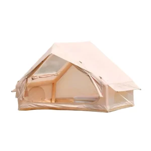 Lightweight Double Layer One Bedroom Summer Waterproof Camping Air Tent with Single-Door Large Skylight 300D Oxford