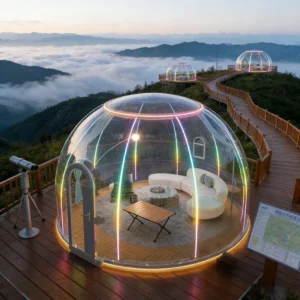 Lightweight Durable Clear Tents Starry Sky Room Outdoor Polycarbonate Glamping Dome House Tent