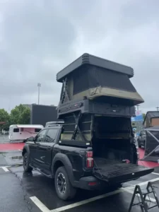 Lightweight Easy to install Tent top Vehicle Aluminum Honeycomb Panel Frame Extendable Ladder Two layer Structure Four season