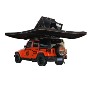 Lightweight Hard Shell Rooftop Tent for Cars, Canvas, 2-3 Person, Four-Season, Double Layer, Quick Automatic Opening