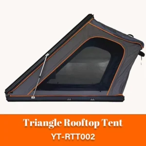 Lightweight Hard Shell Rooftop Tent with 100% Polyester Mattress for 3-4 Persons
