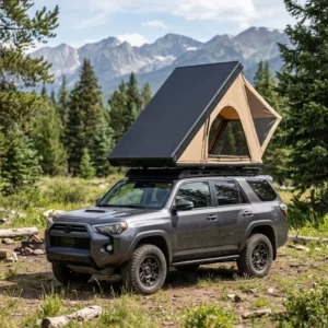 Lightweight Hard Shell Triangle Aluminum Car Rooftop Tent for Camping Factory Price