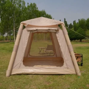 Lightweight Inflatable Tent Outdoor Tents 4.6sqm Camping Tent Waterproof with 2 Doors & 2 windows Party Tent