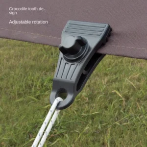 Lightweight Lock-Grip Tent Fastening Clip for Outdoor Camping Tarps