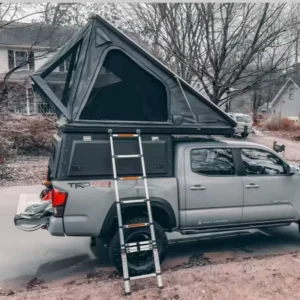 Lightweight Mid-Size Pickup Truck Camper Canopy Wedge Camper with Bed Cap Tent