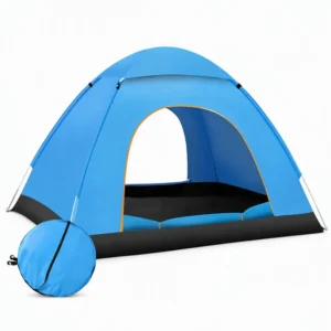 Lightweight Pop Up Camping Tent Silver Coated Fiberglass Frame Waterproof Portable Park Beach Shelter Factory