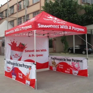 Lightweight Pop-Up Trade Show Self-Folding Advertising Booth Tent