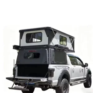 Lightweight Pop up Truck Bed Camper with Foldable Roof Tent Portable Pickup Camping Cabin for Outdoor Travel