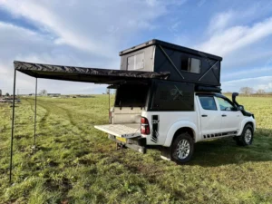 Lightweight Pop up Truck Camper Aluminum Pickup Truck Bed Camper Four Season Rainproof Windproof Snowproof Large Space