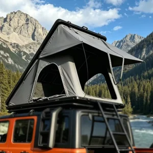 Lightweight Portable Foldable Car Camping Tent 4×4 Aluminum Hard Shell Truck Rooftop Tent